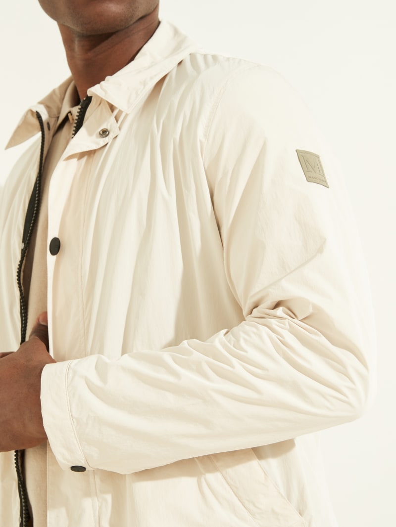 Guess Tech Men's Jackets Cream White | 5962-DXSMB