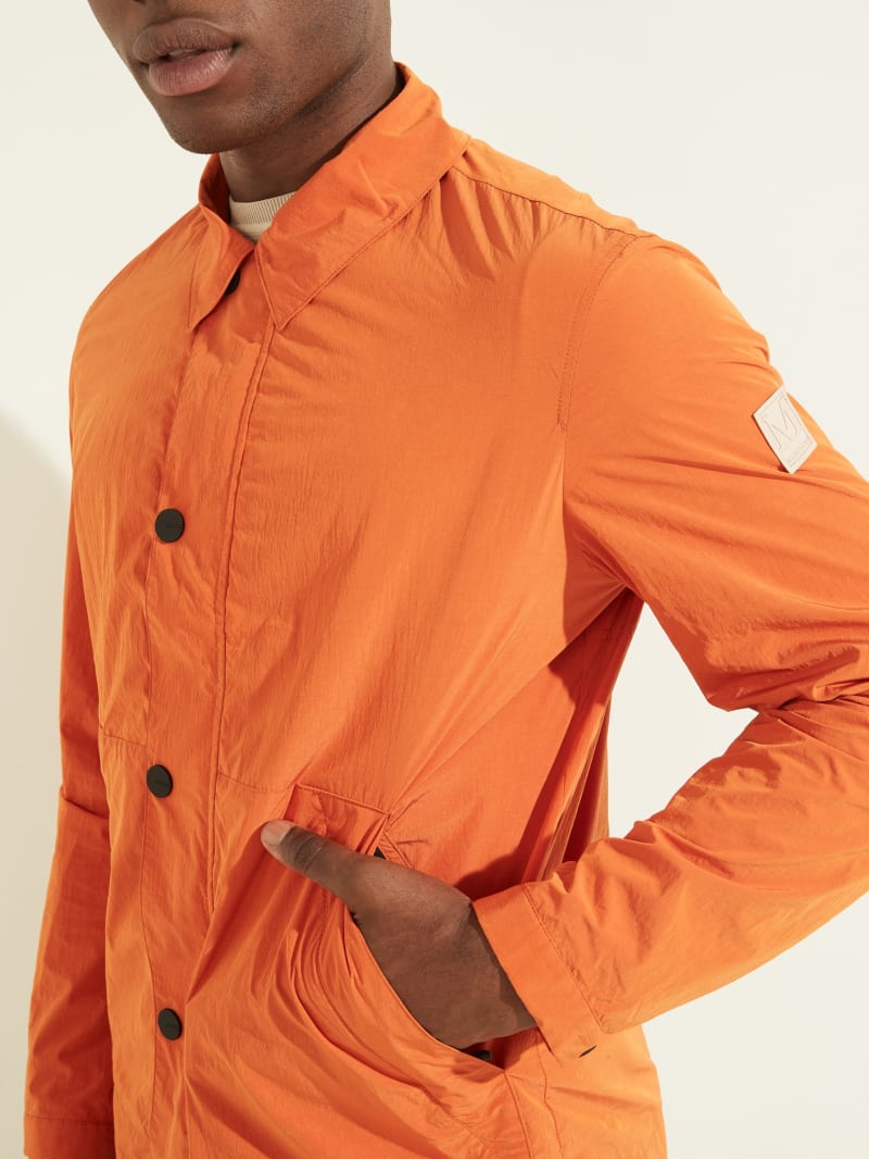 Guess Tech Men's Jackets Orange | 8362-BKTVF