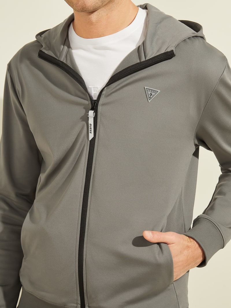 Guess Teddy Zip Men's Jackets Grey | 5829-LRXUG