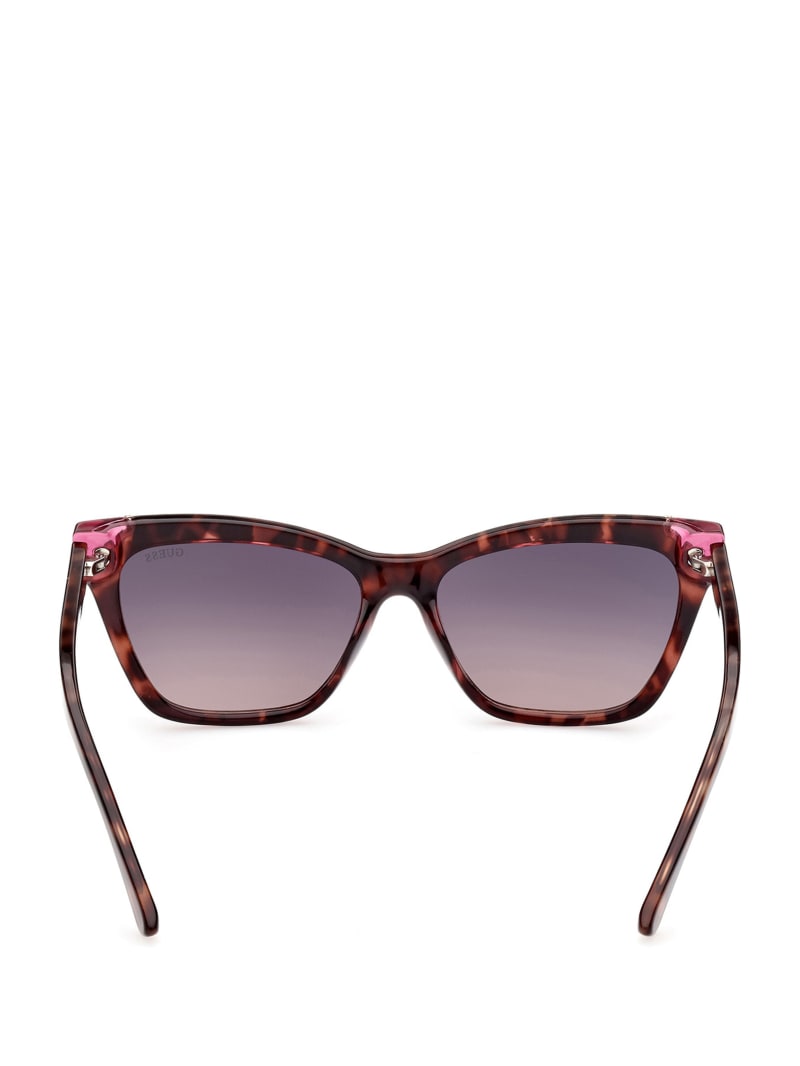 Guess Tortoise Plastic Square Women's Sunglasses Pink | 7968-CYOVU