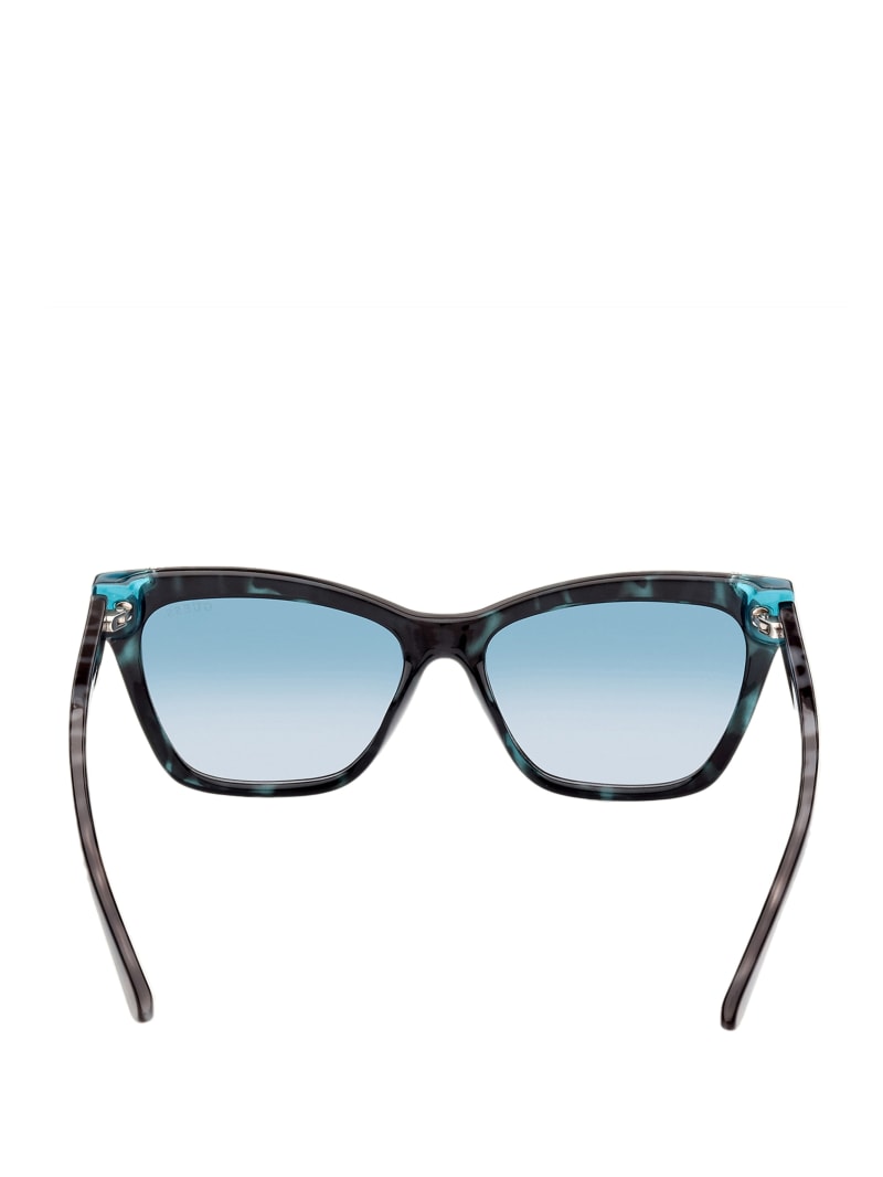 Guess Tortoise Plastic Square Women's Sunglasses Blue | 8927-RLIUC