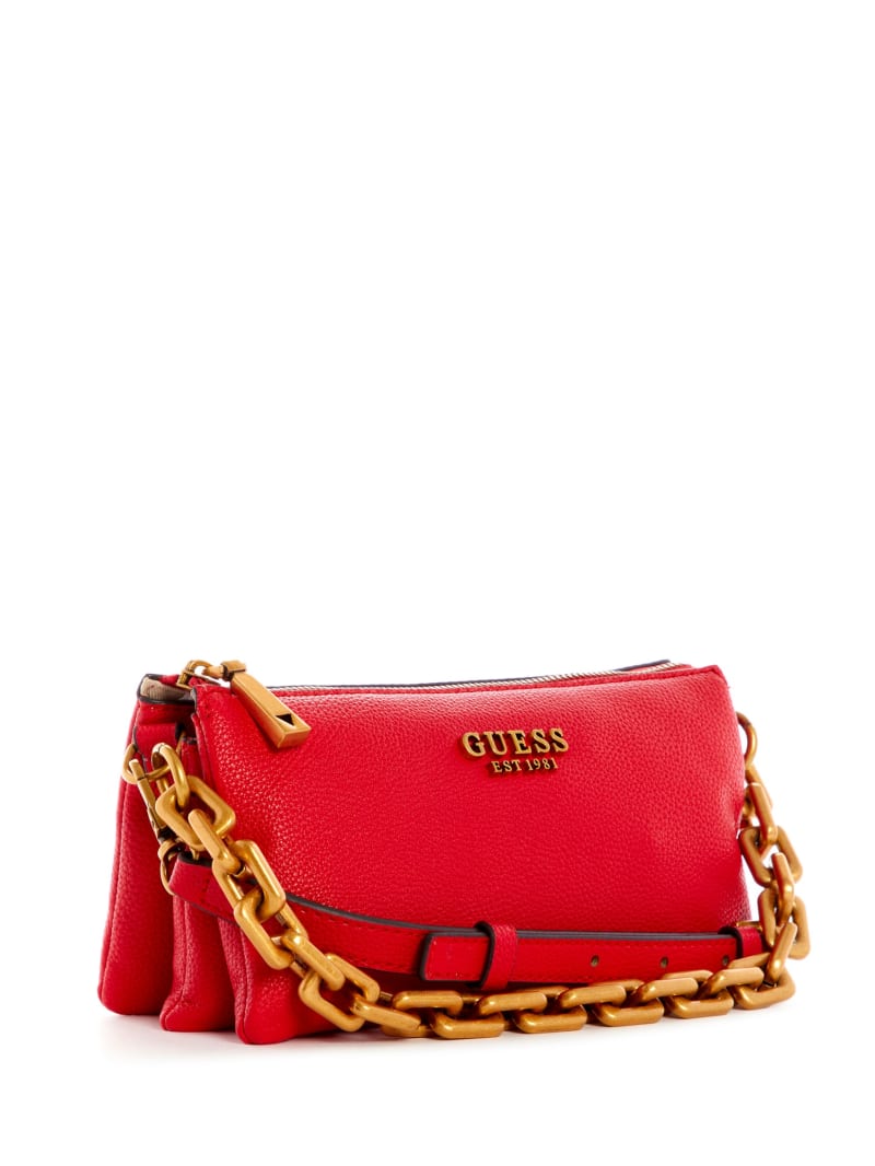 Guess Turin Triple Compartment Women's Crossbody Bags Red | 9725-LSFPQ