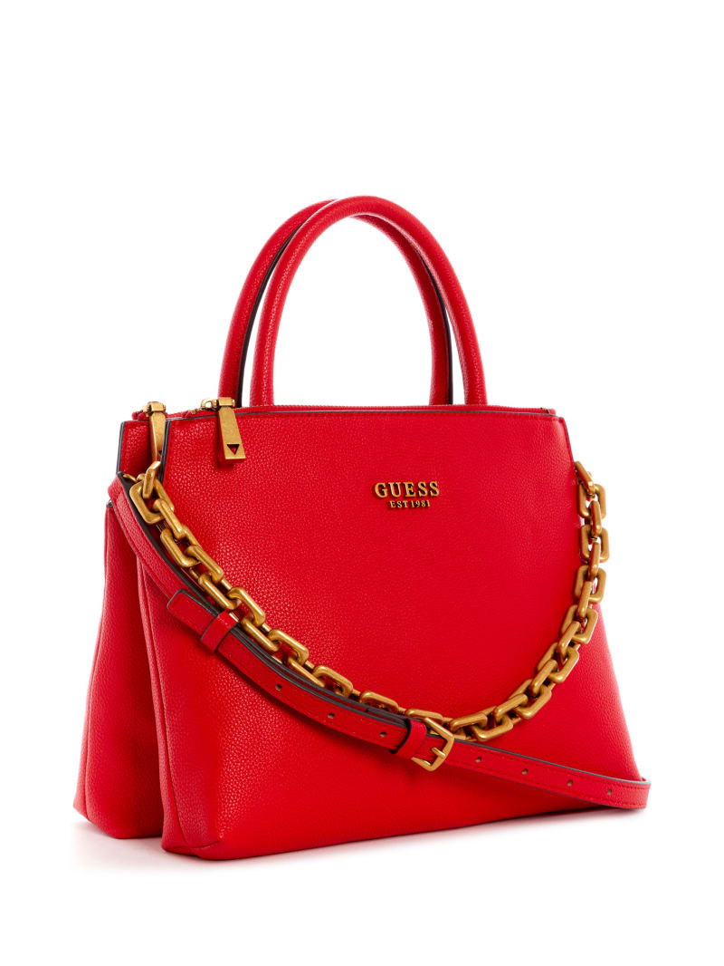 Guess Turin Triple Compartment Women's Satchel Bags Red | 2309-WIRUT