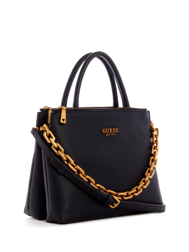 Guess Turin Triple Compartment Women's Satchel Bags Black | 4203-FWVKZ