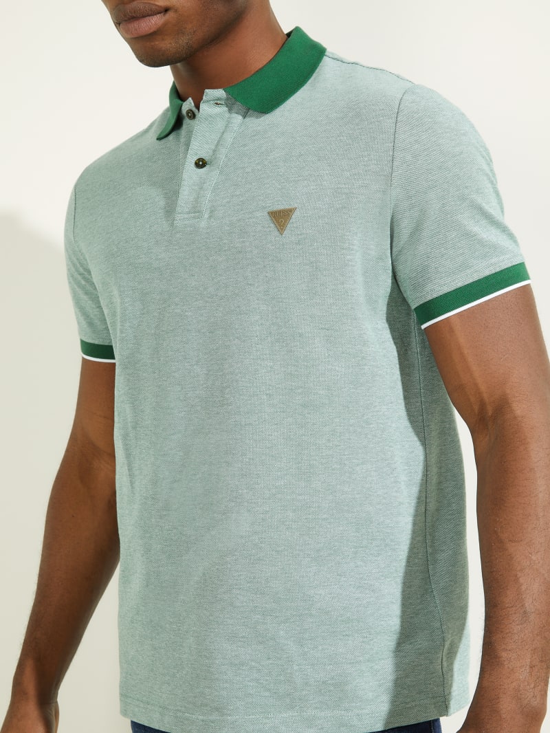 Guess Unai Men's Shirts Green | 9271-FKHPT