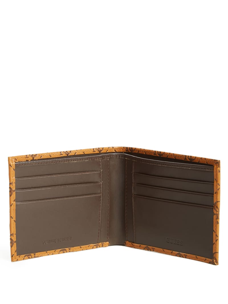 Guess Vezzola Embossed Billfold Women's Wallets Brown | 3164-OXLTB