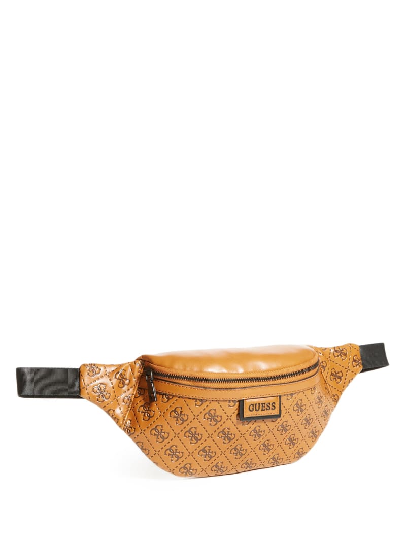 Guess Vezzola Logo Belt Men's Bags Brown | 4583-NELSY