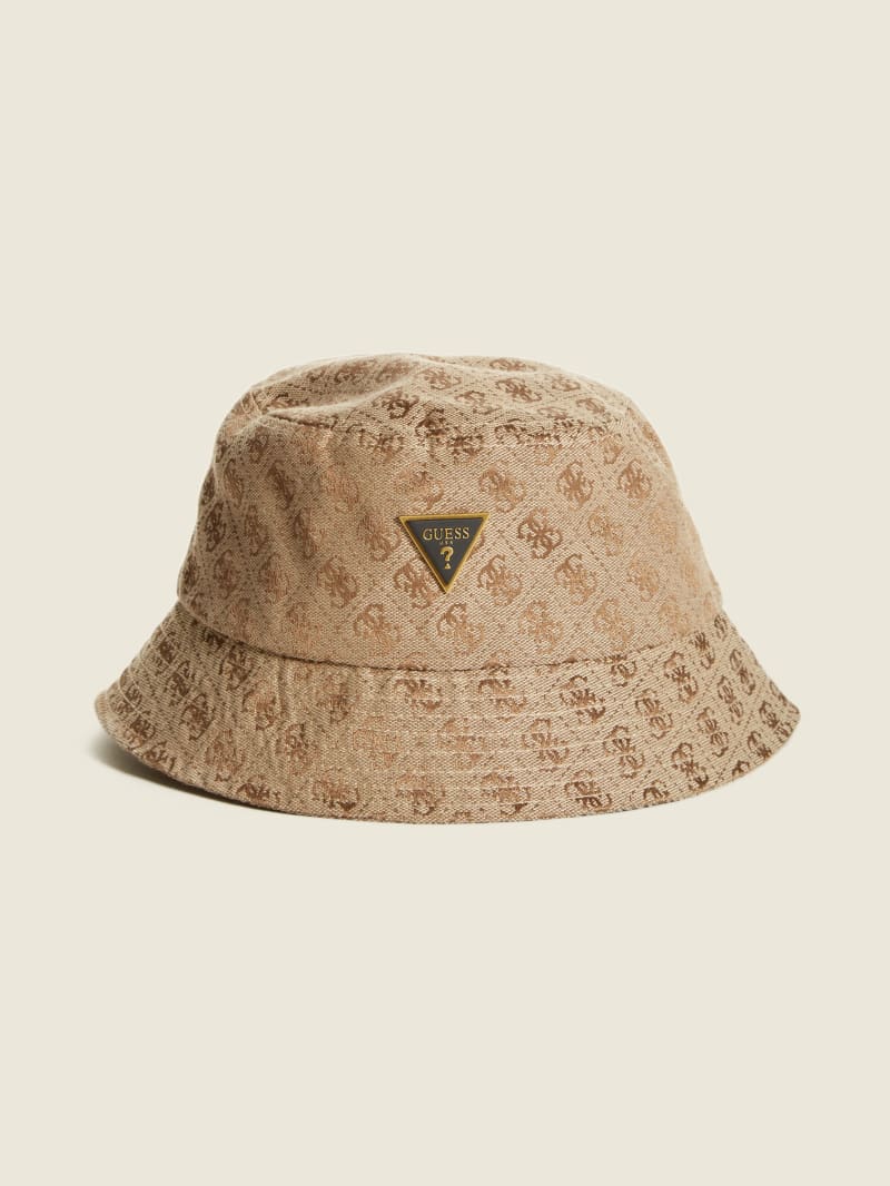 Guess Vezzola Logo Bucket Men\'s Hats Beige | 0793-JZESP