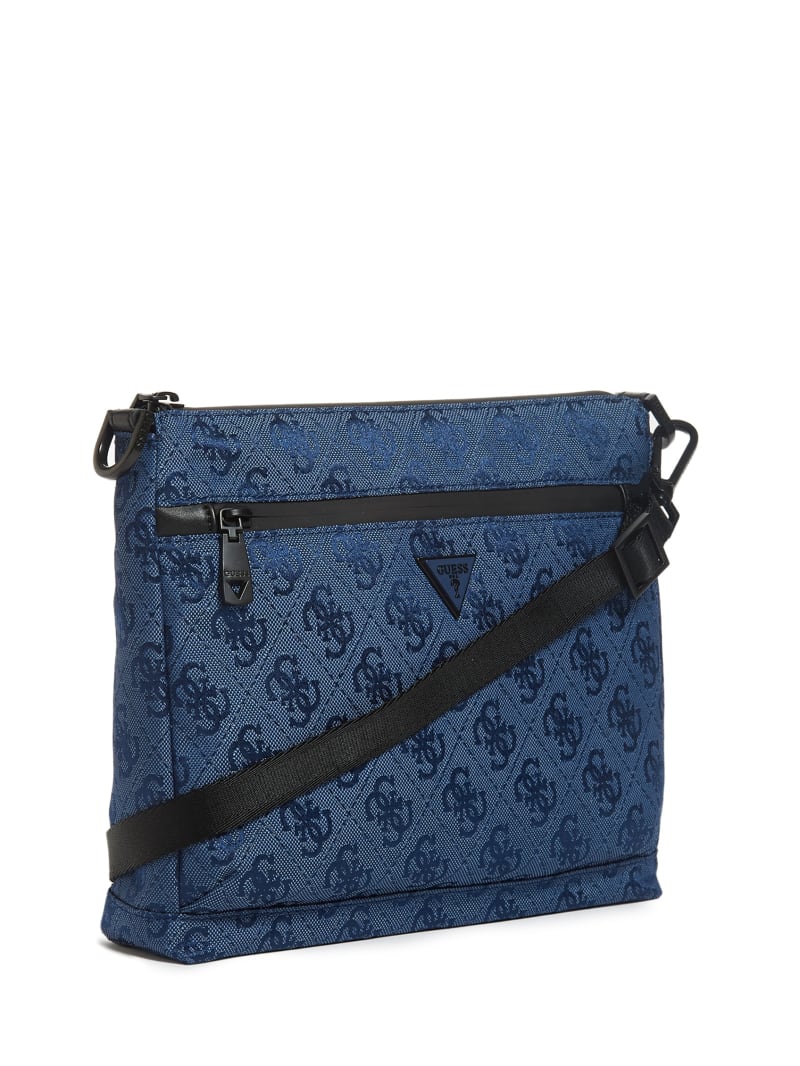 Guess Vezzola Nylon Men's Bags Dark Blue | 4597-SPTHN