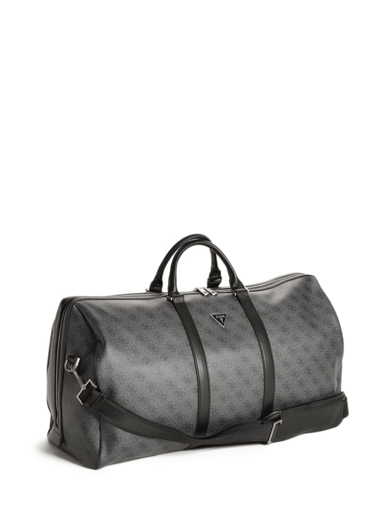 Guess Vezzola Smart Weekender Duffle Men's Bags Black | 4528-LQOWK