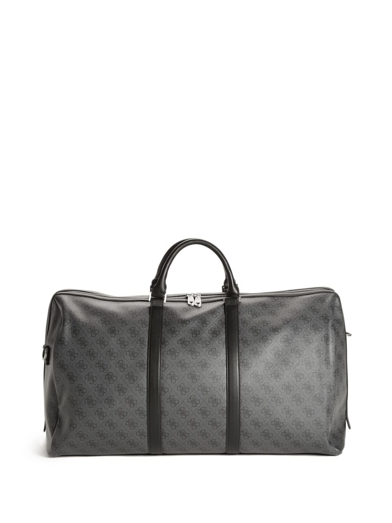 Guess Vezzola Smart Weekender Duffle Men's Bags Black | 4528-LQOWK