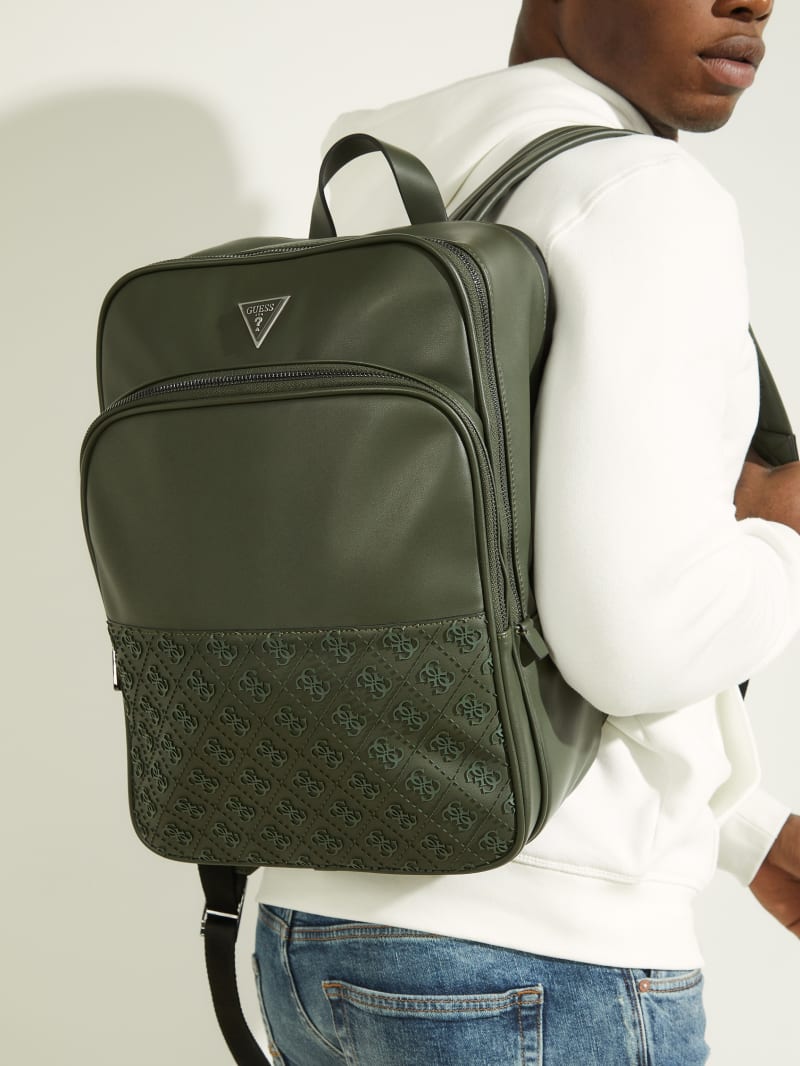 Guess Vezzola Special Squared Men's Bags Green | 3124-QRKFV