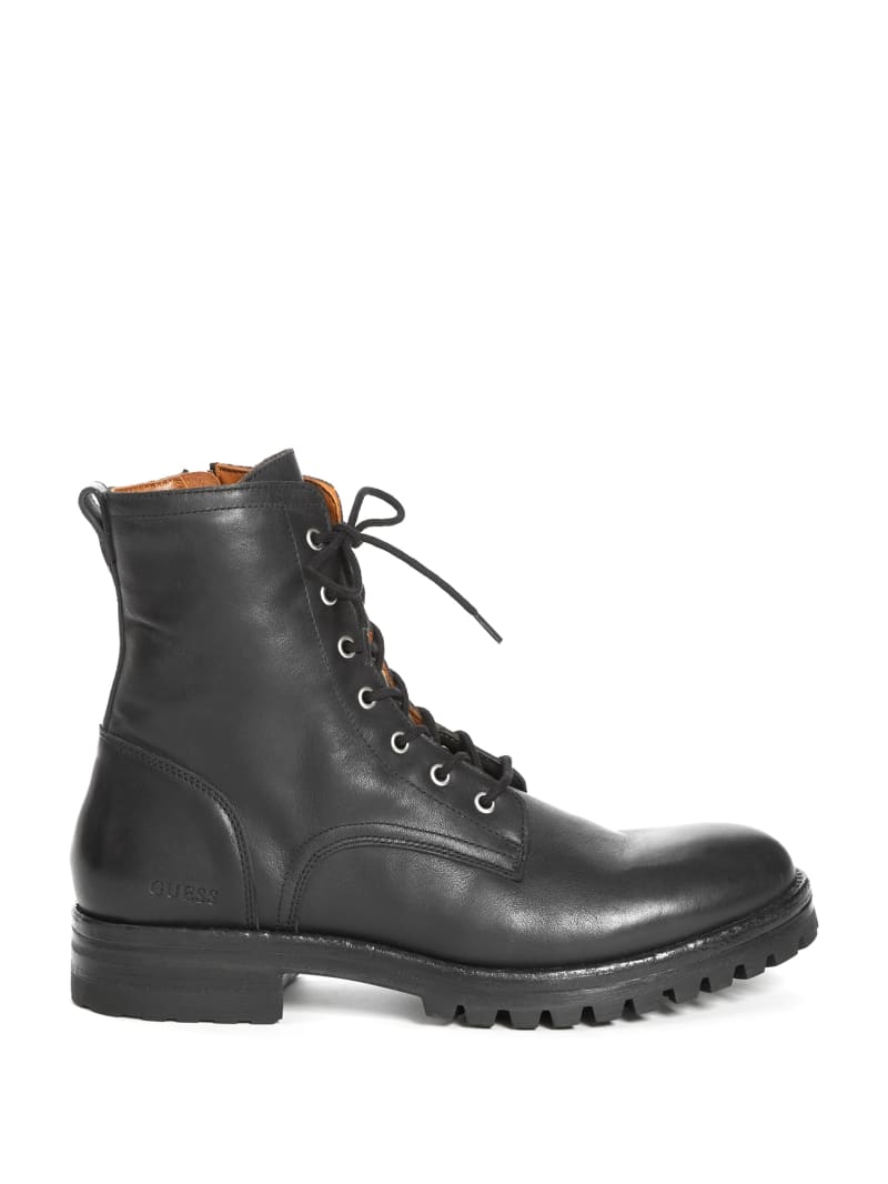 Guess Vigo Combat Men's Boots Black | 5423-VTUEK