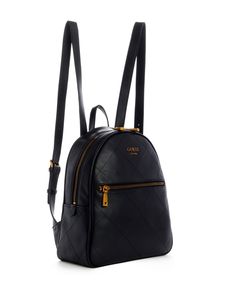 Guess Vikki Quilted Women's Backpacks Black | 6308-KTNFI