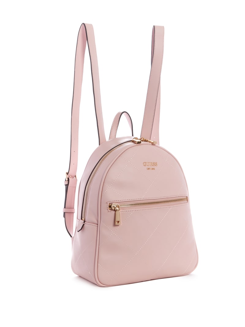 Guess Vikki Quilted Women's Backpacks Pink | 7428-VEJKF