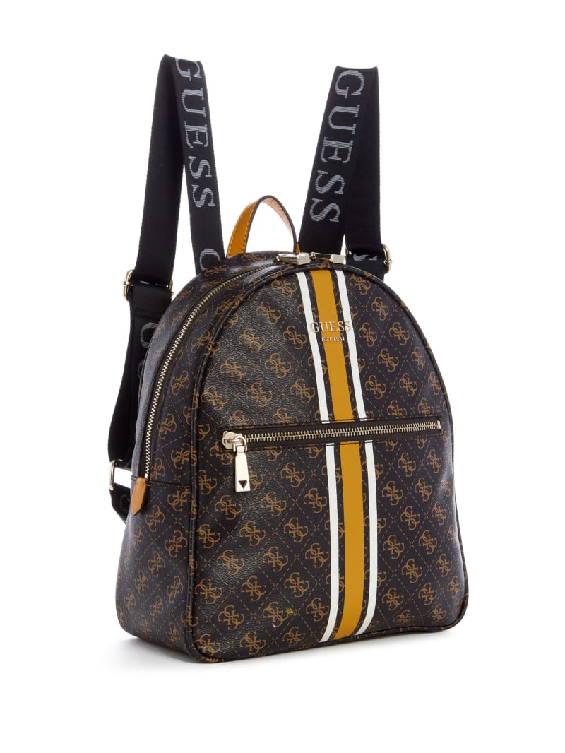 Guess Vikky Logo Printed Women's Backpacks Brown | 1972-XODPC