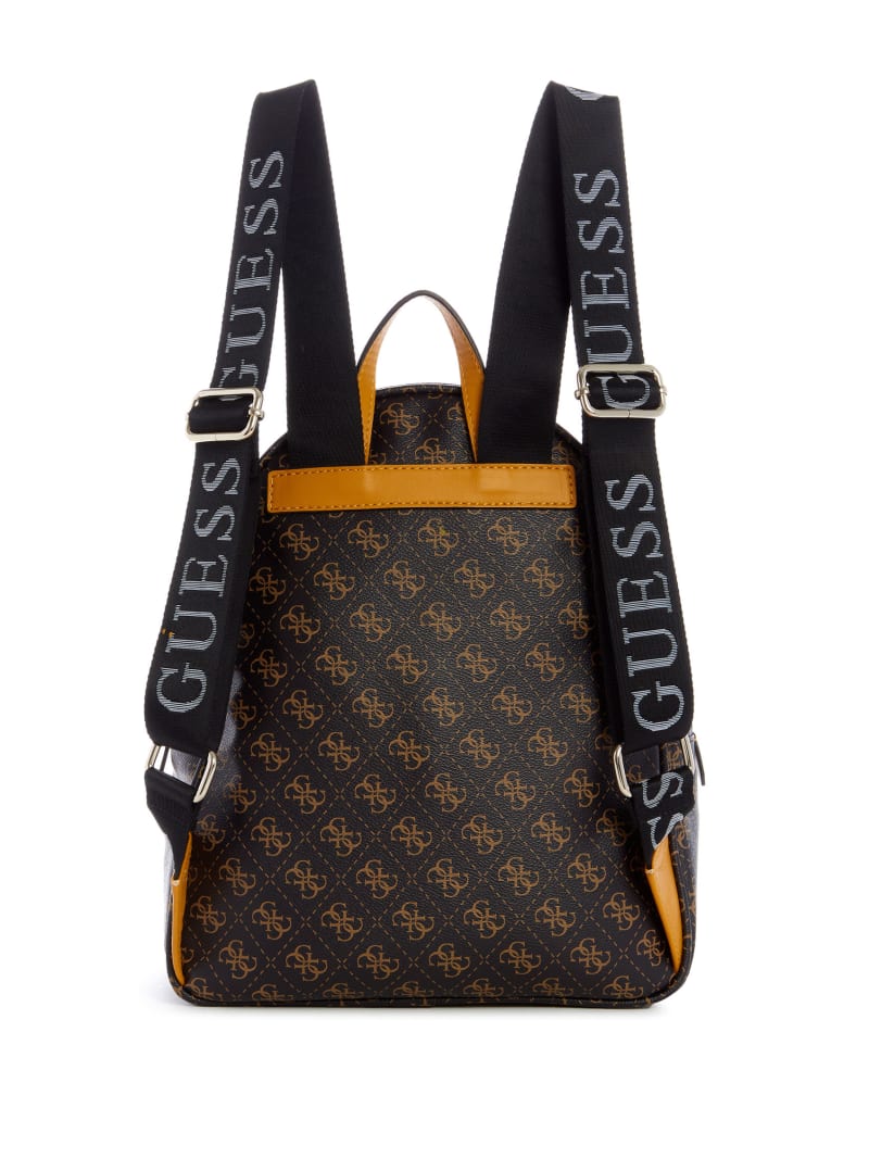 Guess Vikky Logo Printed Women's Backpacks Brown | 1972-XODPC