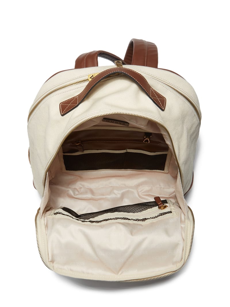 Guess Wanderluxe Women's Backpacks Beige | 5832-WIYKF