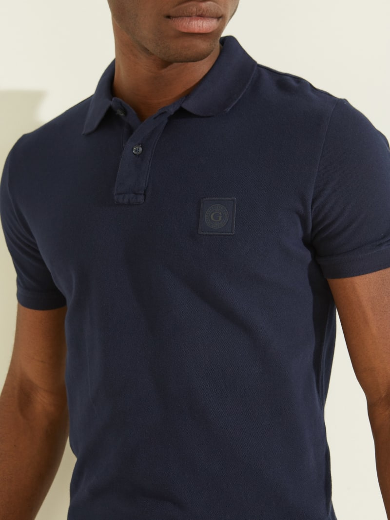 Guess Washed Men's Shirts Navy | 4152-JDGTL