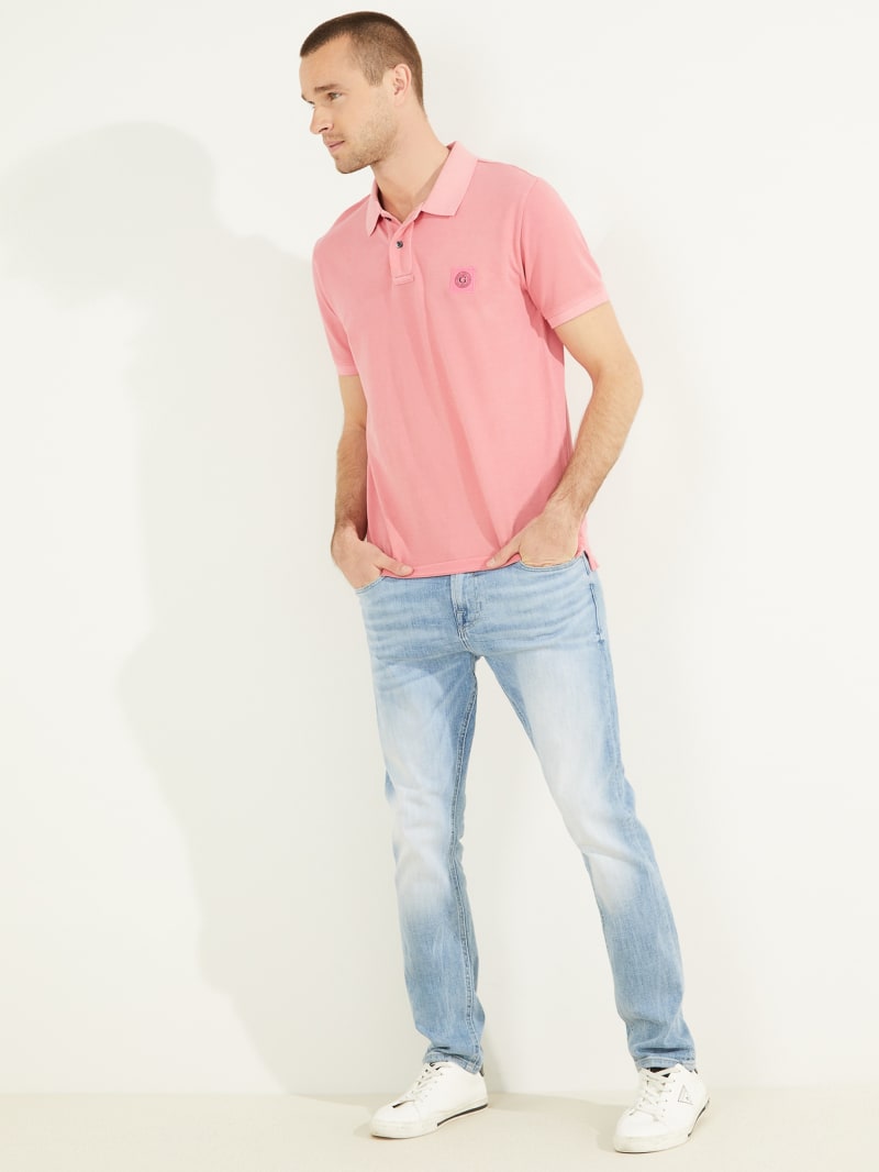 Guess Washed Men's Shirts Pink | 3605-QAFYT