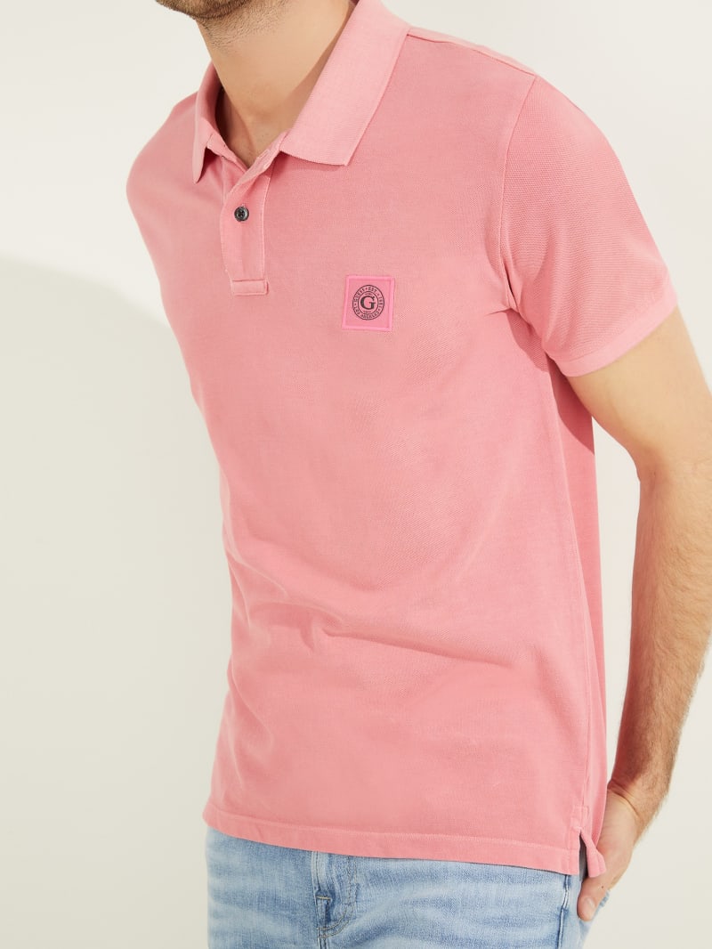 Guess Washed Men's Shirts Pink | 3605-QAFYT