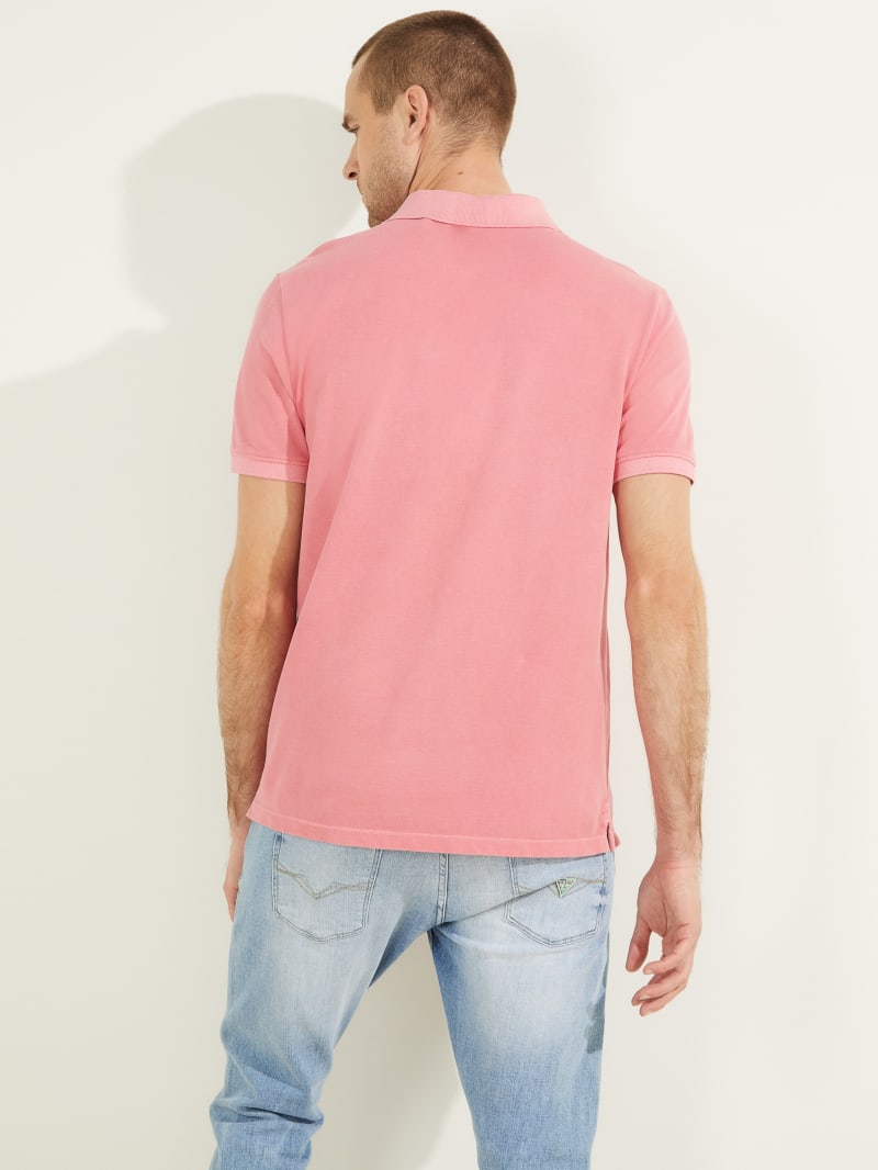 Guess Washed Men's Shirts Pink | 3605-QAFYT