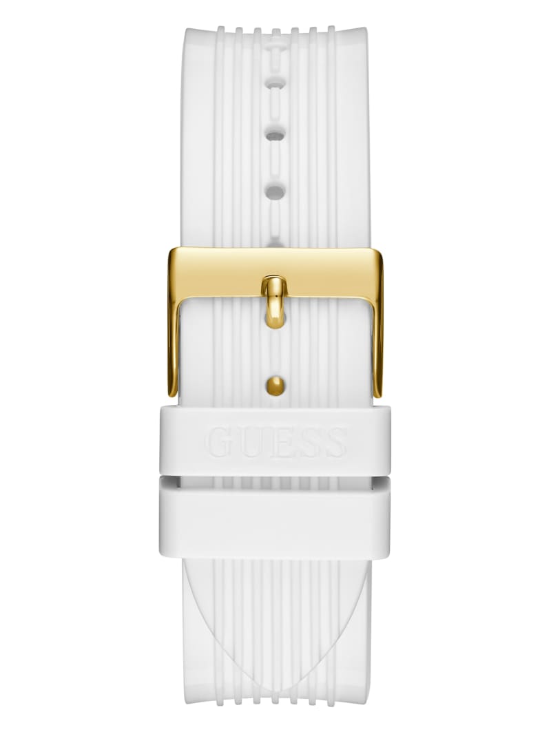 Guess White and Gold-Tone Multifunction Women's Watches Gold | 6248-JOUTF