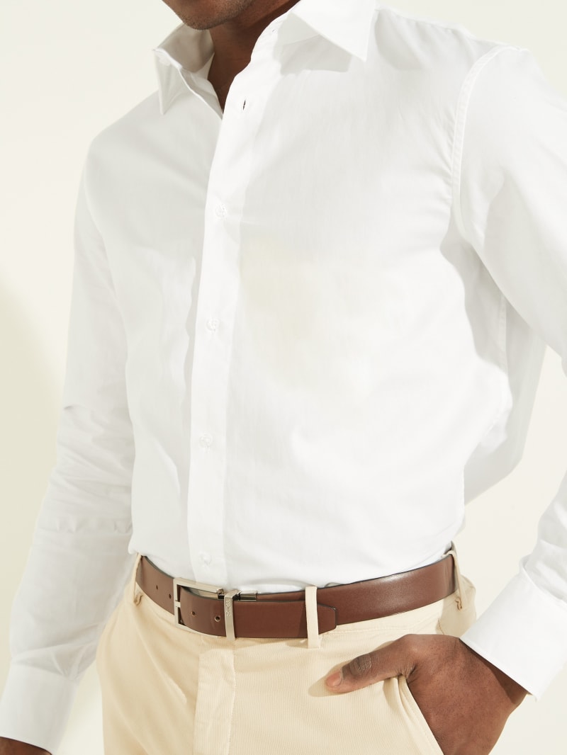 Guess William Men's Shirts White | 2158-XOQIY