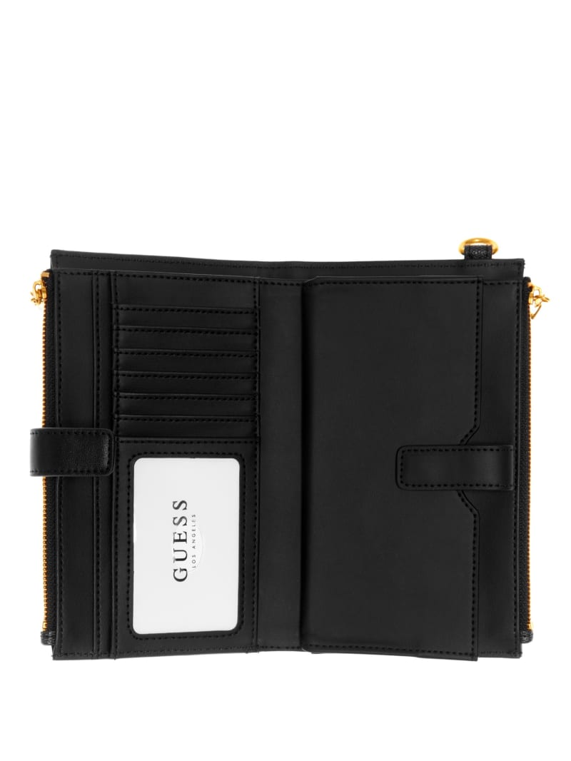 Guess Zadie Check Organizer Women's Wallets Black | 7245-FYWHR