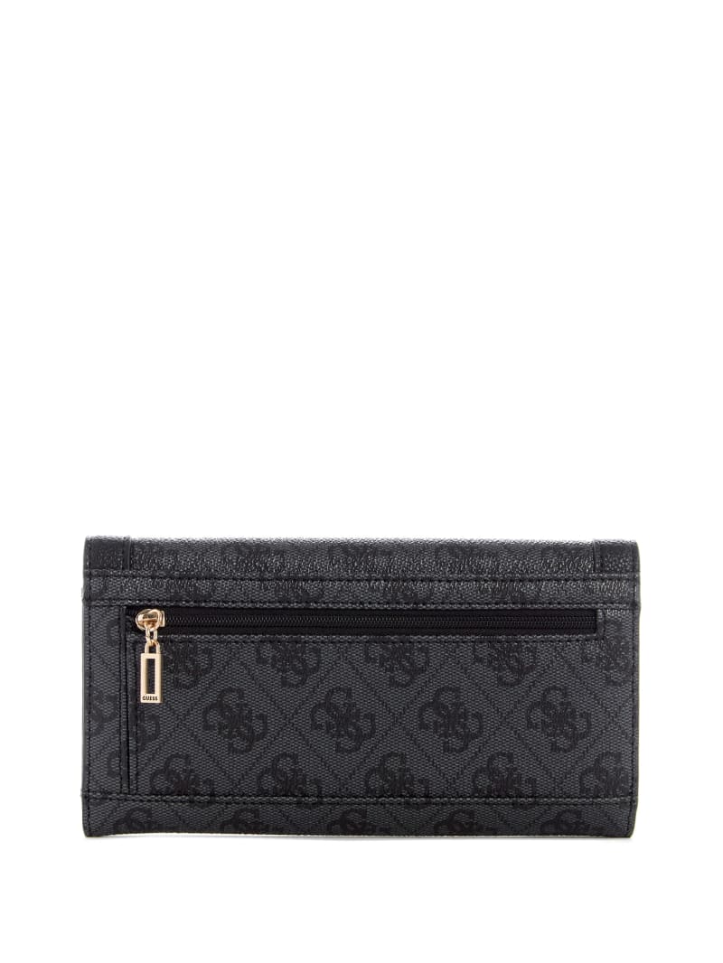 Guess Zadie Logo Multi Clutch Women's Wallets Black | 4581-HJEDU