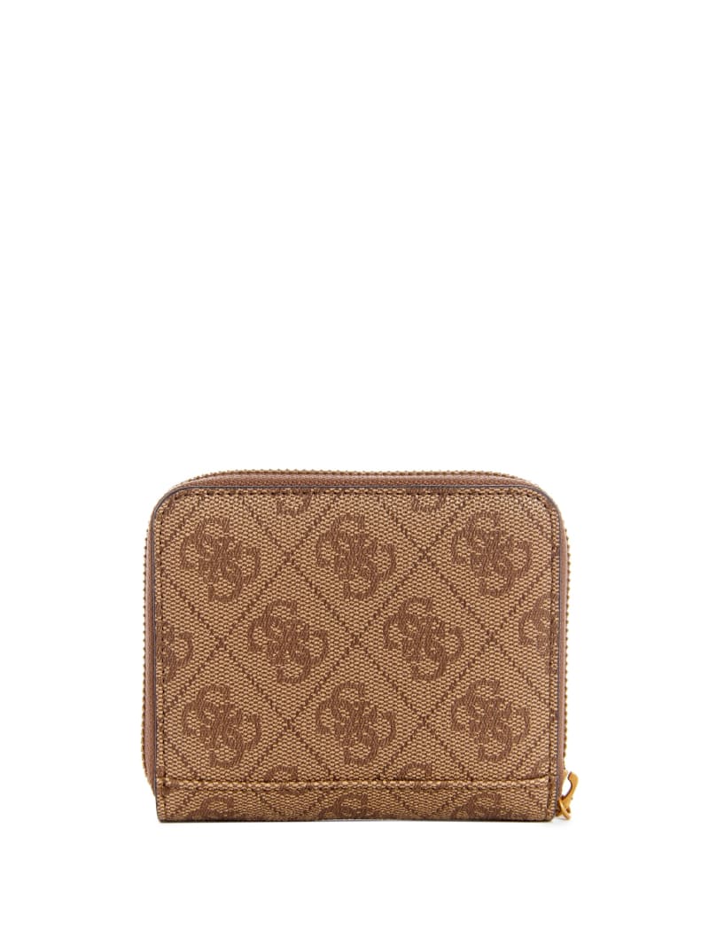 Guess Zadie Logo Small Zip-Around Women's Wallets Brown | 9478-NPZFV