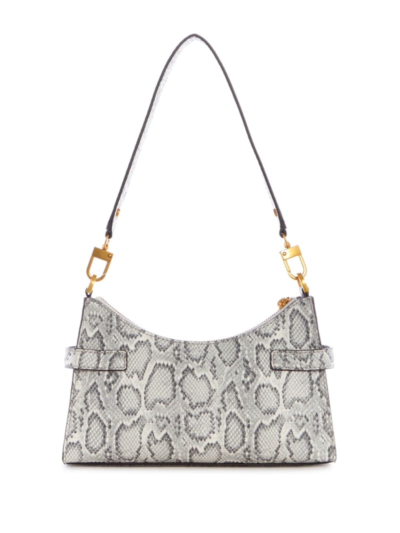 Guess Zadie Python Women's Shoulder Bags Grey | 6491-EYACI