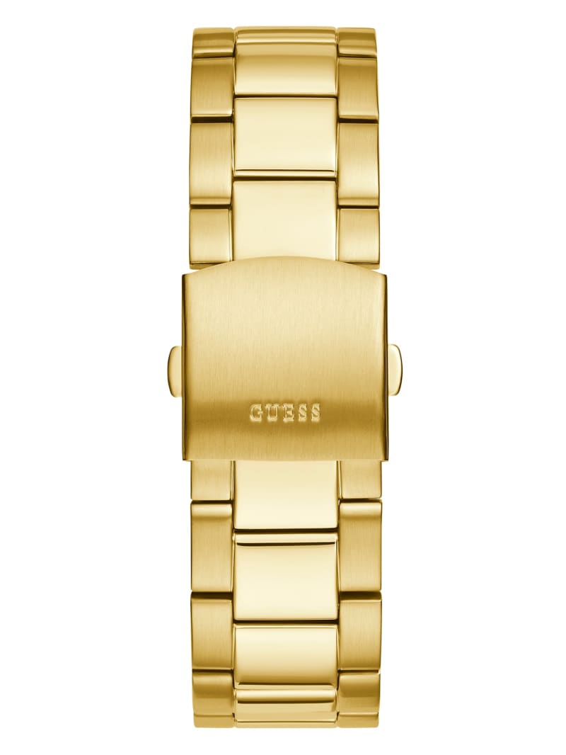 Guess and Gold-Tone Multifunction Men's Watches Gold | 6834-ZTPGX